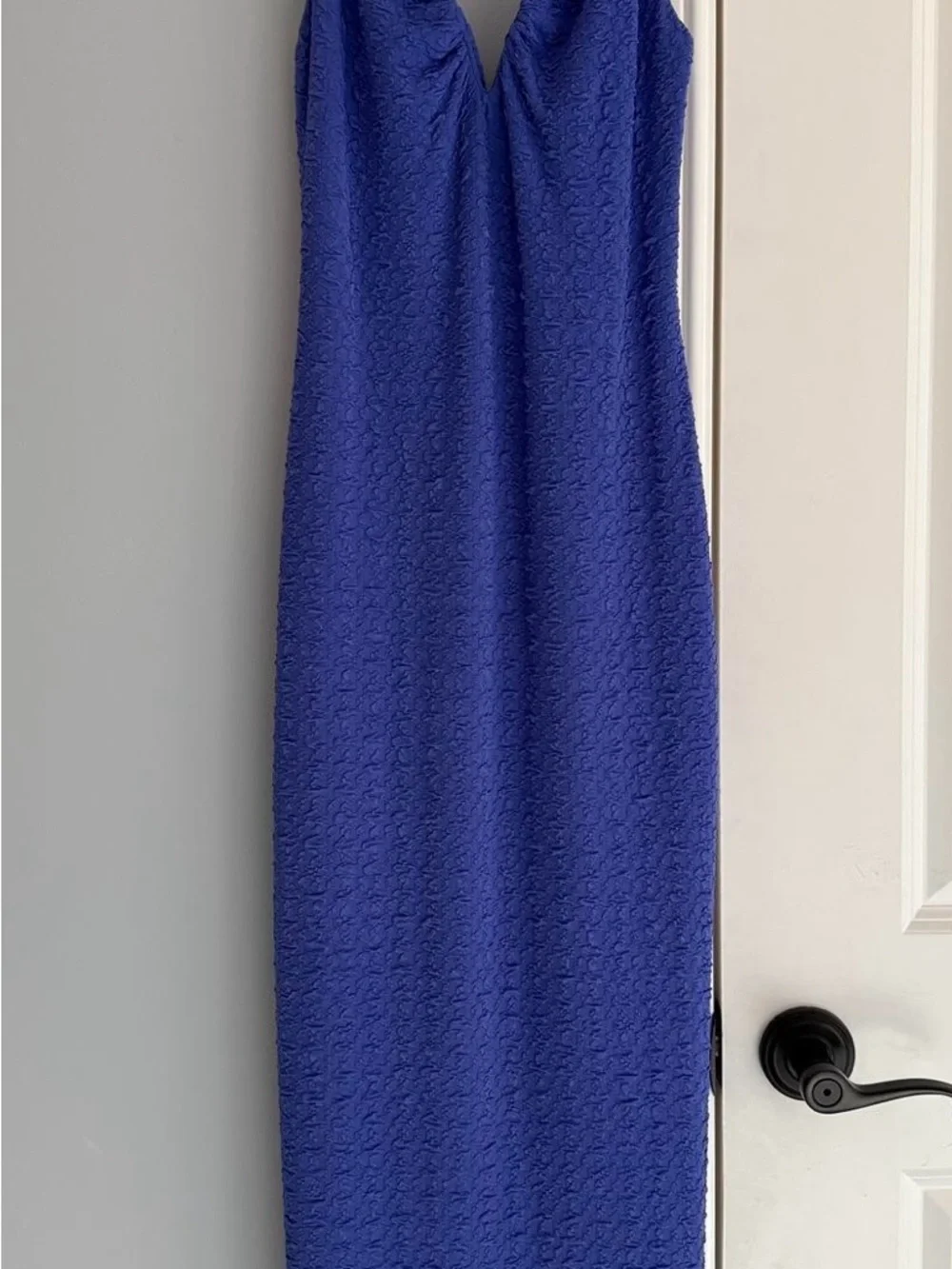 Astr Royal Blue Spaghetti Strap Midi Dress - Picture 2 of 5